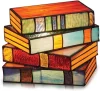 📚Handmade Stained Stacked Books Lamp
