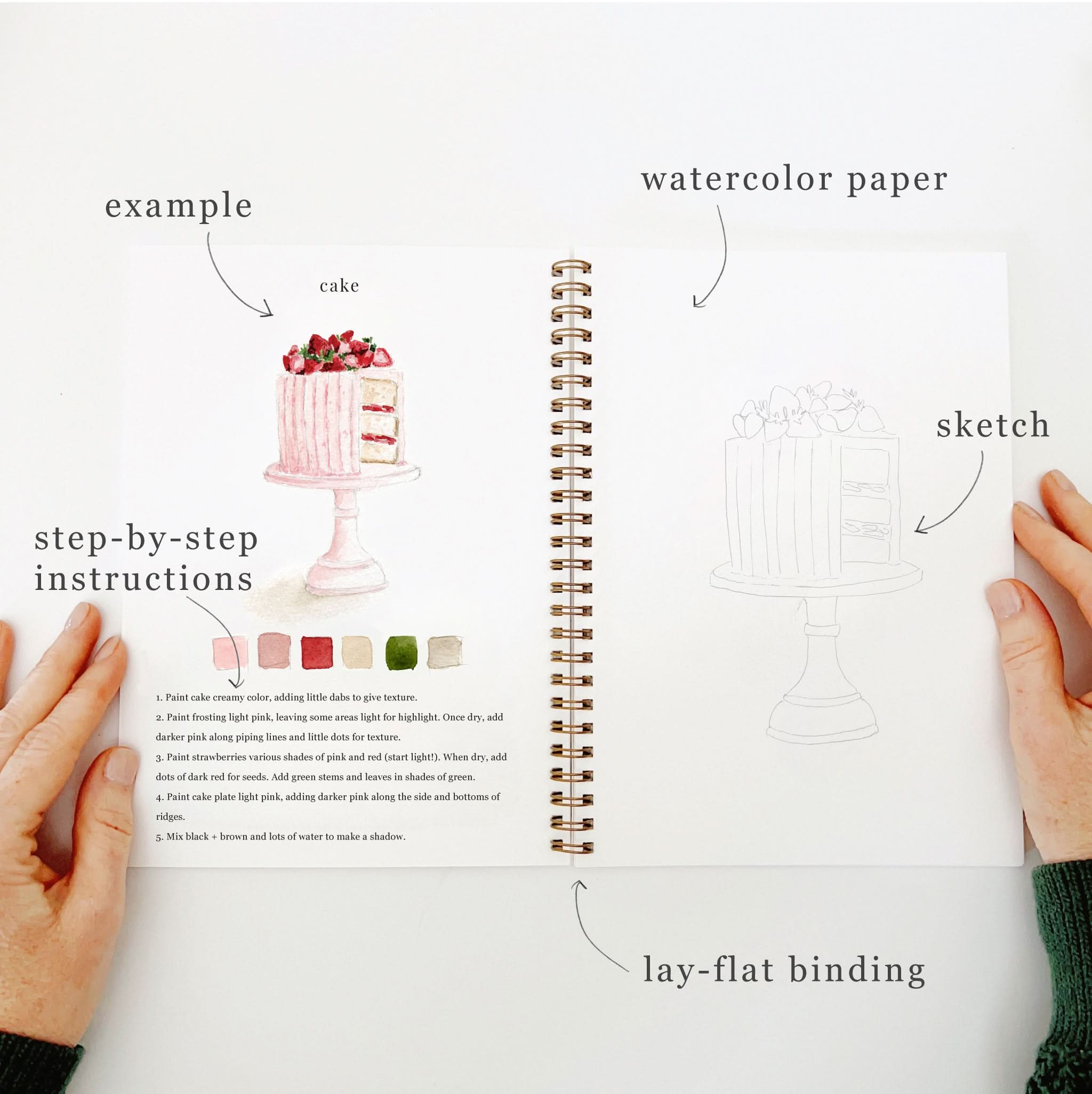 🍪Baking Watercolor Workbook