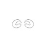 New Design Trend Simple Geometric Distortion Irregular Curve Clip Earrings for Women Girl Ear Cuff Non Pierced Earrings