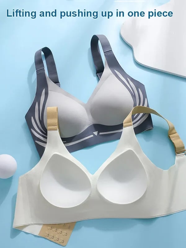 🎁Last Day 50% Off - Super gather bra | Wireless Push-up Bra👍No more sagging breasts