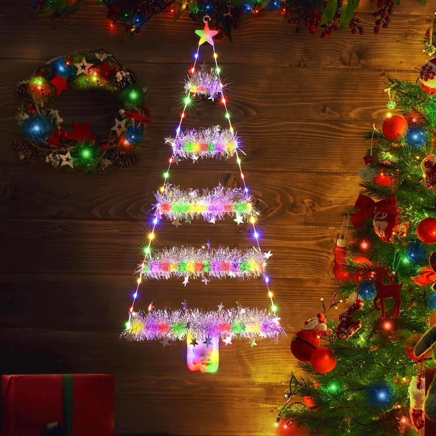 🎄TikTok Christmas Sale - 70% OFF✨LED Ladder Lights with Climbing Santa Claus