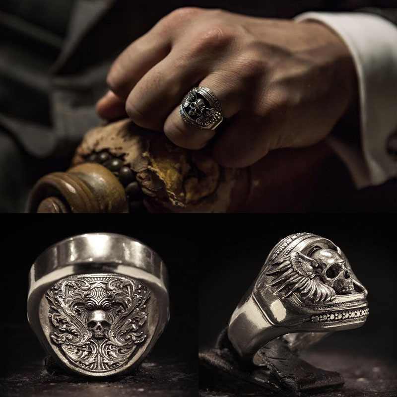 🔥Last Day Promotion 48% OFF-🎁-Revenant Skull Ring Sterling Silver