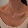 Tewiky Diamond Necklaces for Women, Dainty Gold Necklace 14k Gold Plated Long Lariat Necklace Simple Gold CZ Diamond Choker Necklaces for Women Trendy Gold Necklace Jewelry Gifts for Girls