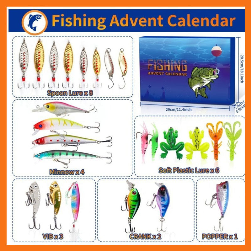 🔥Last Day 60% OFF🔥Fishing Lure Set Advent Calendar