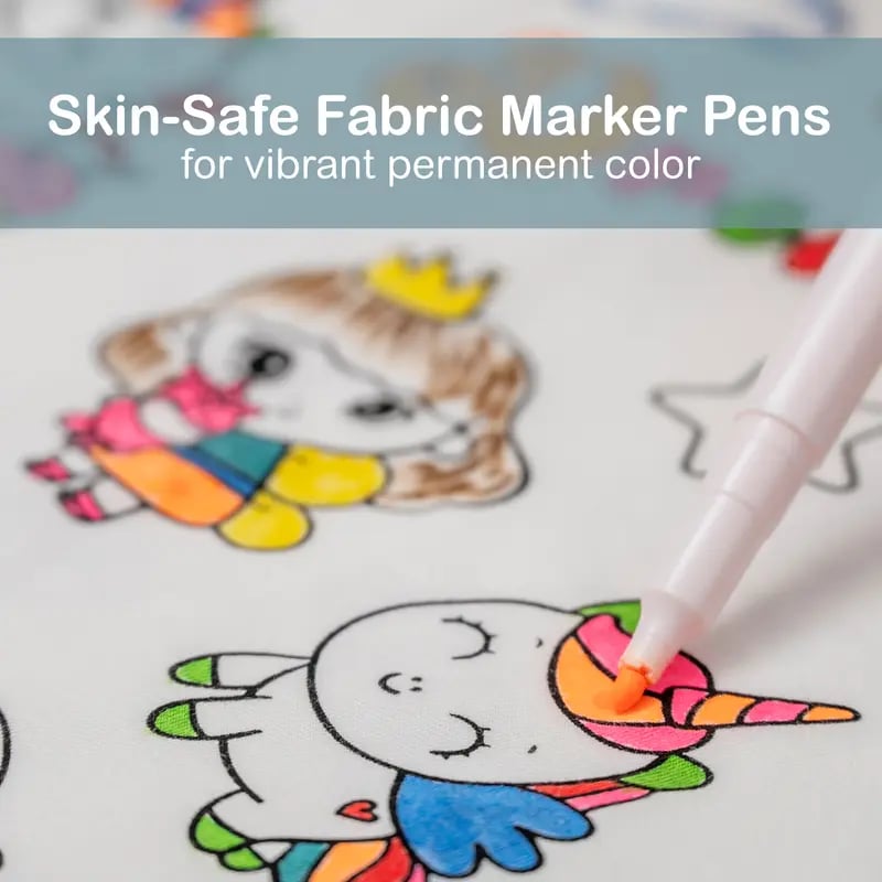 🎁TikTok Last Day Sale - 70% OFF🎨Kids colouring pajama sets with markers