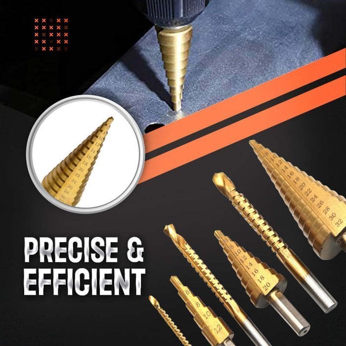⏰Last Day 50% OFF💥 - 6 PCS HSS Titanium Coated Drill Bit Set