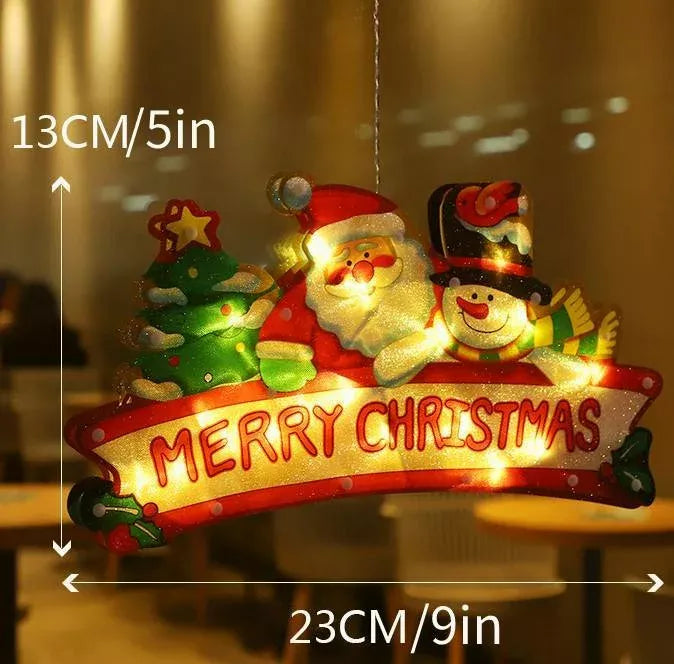 (🎄EARLY CHRISTMAS SALE - 50% OFF) 🎁2023 Christmas Window Hanging Lights💡