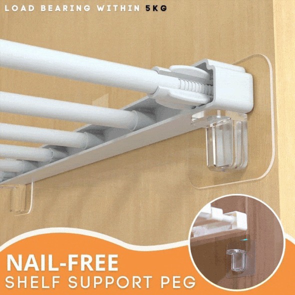 Last Day Promotion 48% OFF - Nail-Free Shelf Support Peg(BUY 4 GET 4 FREE NOW)