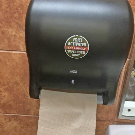 🔥Limited Time Sale 50% OFF- Prank Voice Activated Paper Towel Dispenser Stickers