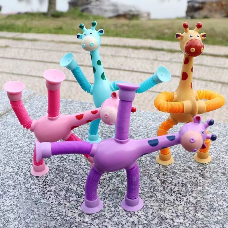 Limited Time Sale 70% OFF🎉 Suction Cup Pop Tube Giraffe Toys, Puzzle Toys