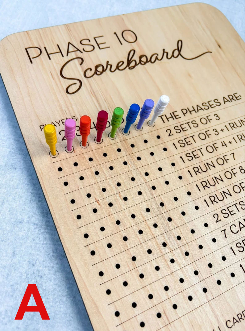 🔥LAST DAY SALE 70% OFF💥Phase 10 Score Board