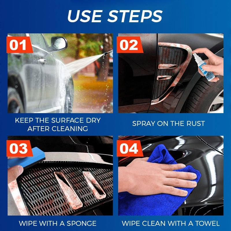 🔥Last Day Promotion 50% OFF🔥Multi Purpose Rust Remover Spray⚡BUY 2 GET 1 FREE(3PCS)