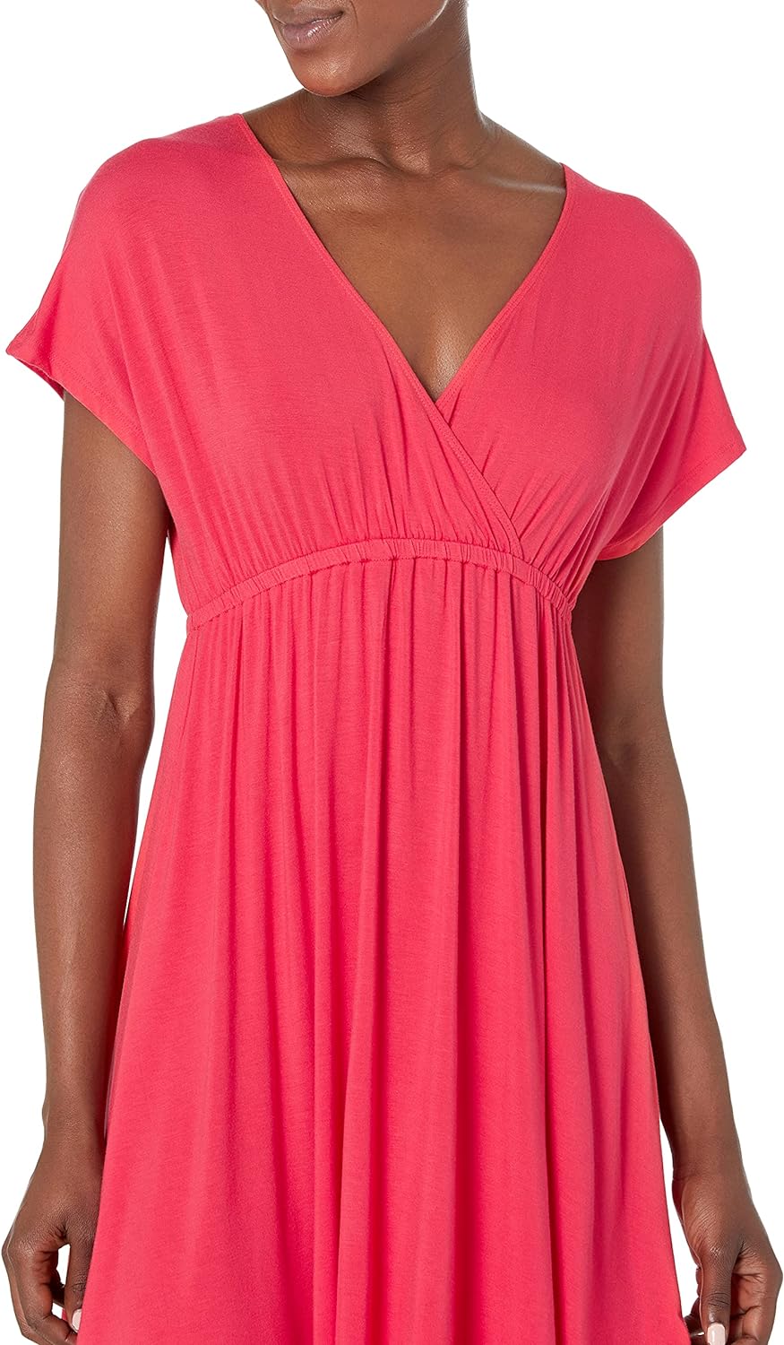 Amazon Essentials Women's Surplice Dress (Available in Plus Size)