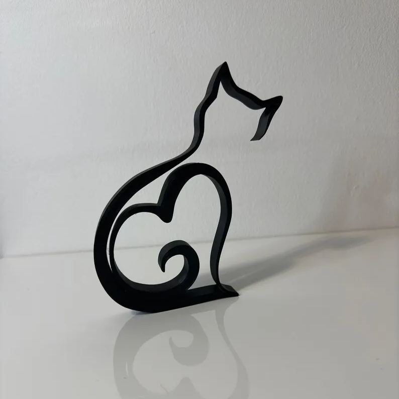 Cat Minimalistic Sculpture