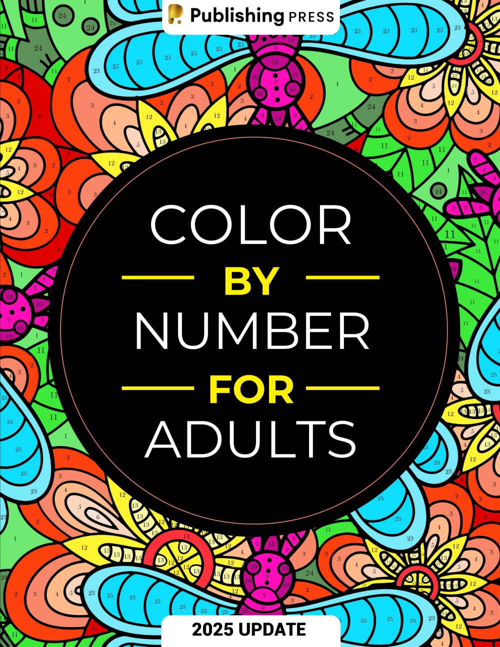 👩🏻‍🎨Color By Number🔢🎨Anxiety Therapy Coloring Book for Teens & Adults (📚HARDCOVER)