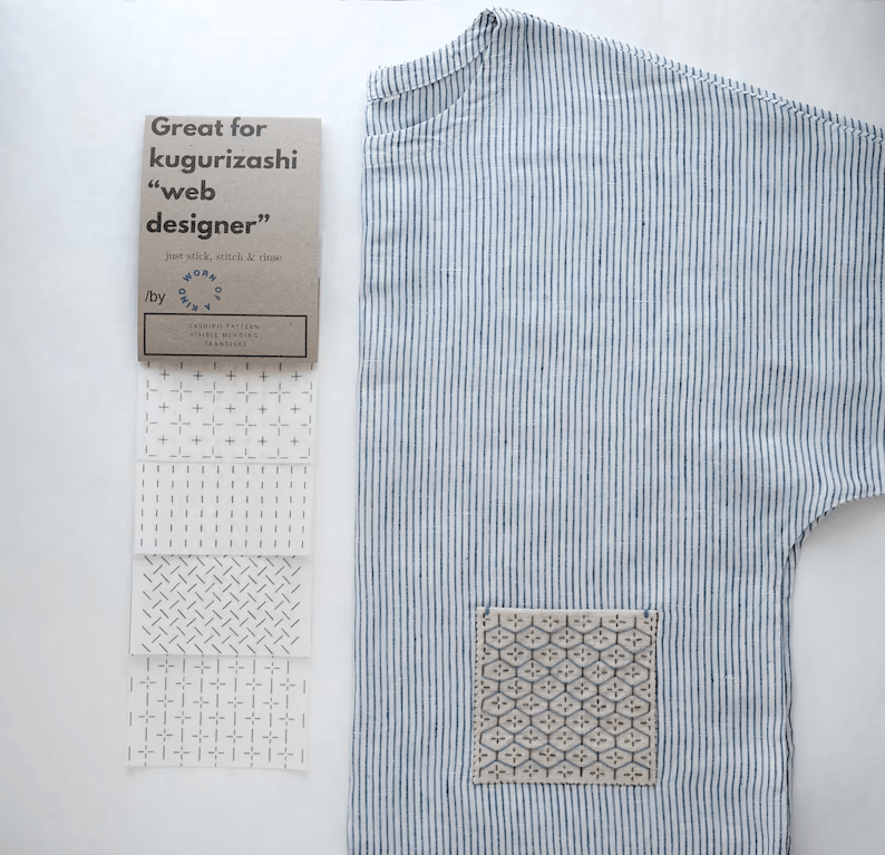🔥Beginner-Friendly - 🪡Visible Mending Transfer Sashiko Pattern