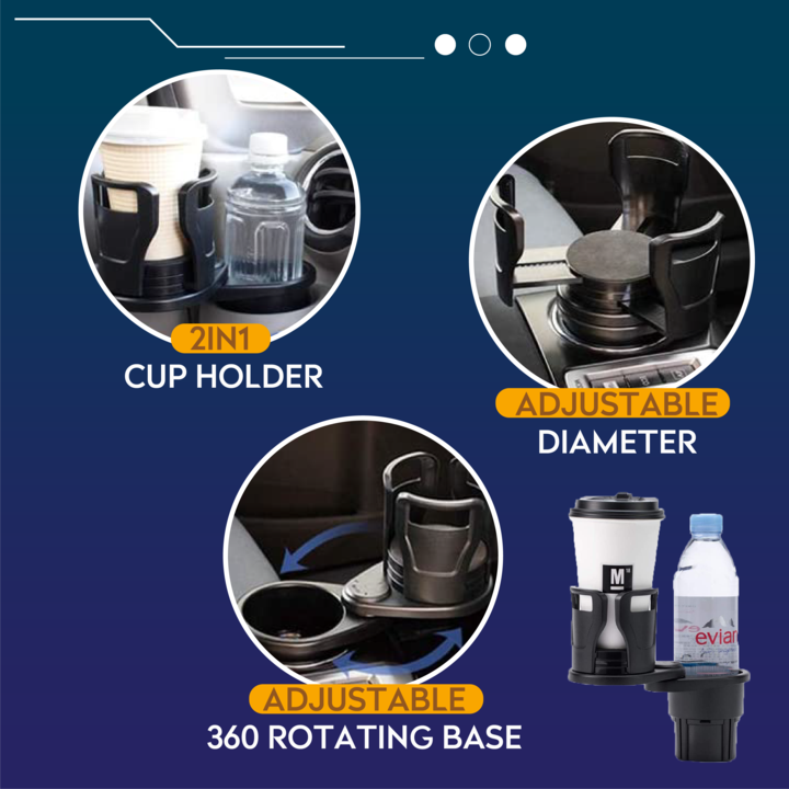 (Summer Flash Sale- 50% OFF) All Purpose Car Cup Holder And Organizer