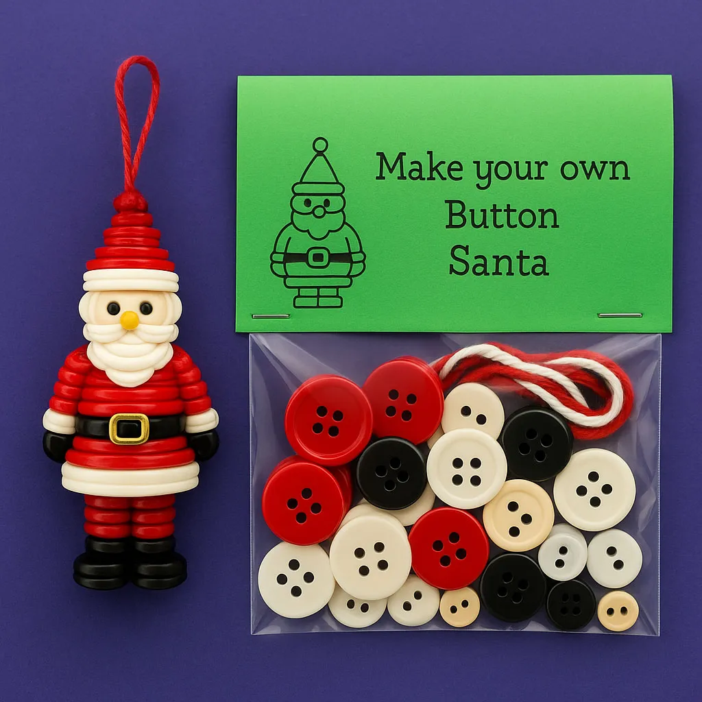 ✨Buy 3 Get 1 Free✨☃️ DIY Button Snowman Decoration Kit☃️
