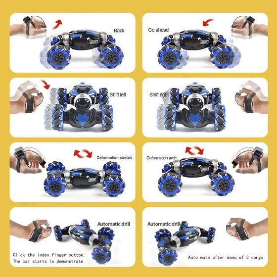 ⚡⚡Last Day Promotion 48% OFF - Gesture Sensing RC Stunt Car With Light & Music（🔥🔥BUY 2 GET EXTRA 10% OFF&FREE SHIPPING）