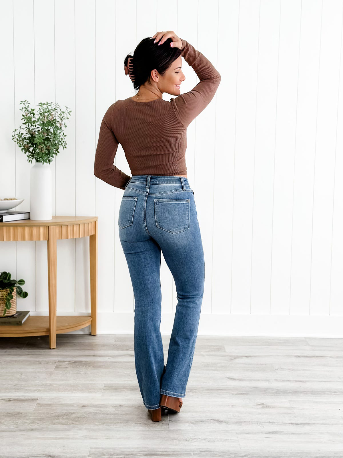 (🎉Last Day Promotion 50% OFF) 👖Holy Grail Tummy Control Bootcut Jeans - Buy 2 Get Extra 15% OFF & FREE SHIPPING