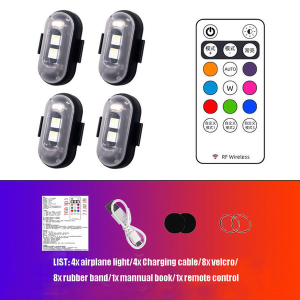 🎄(Christmas Hot Sale - 49% Off) 8 Colors Wireless Led Lights with Remote