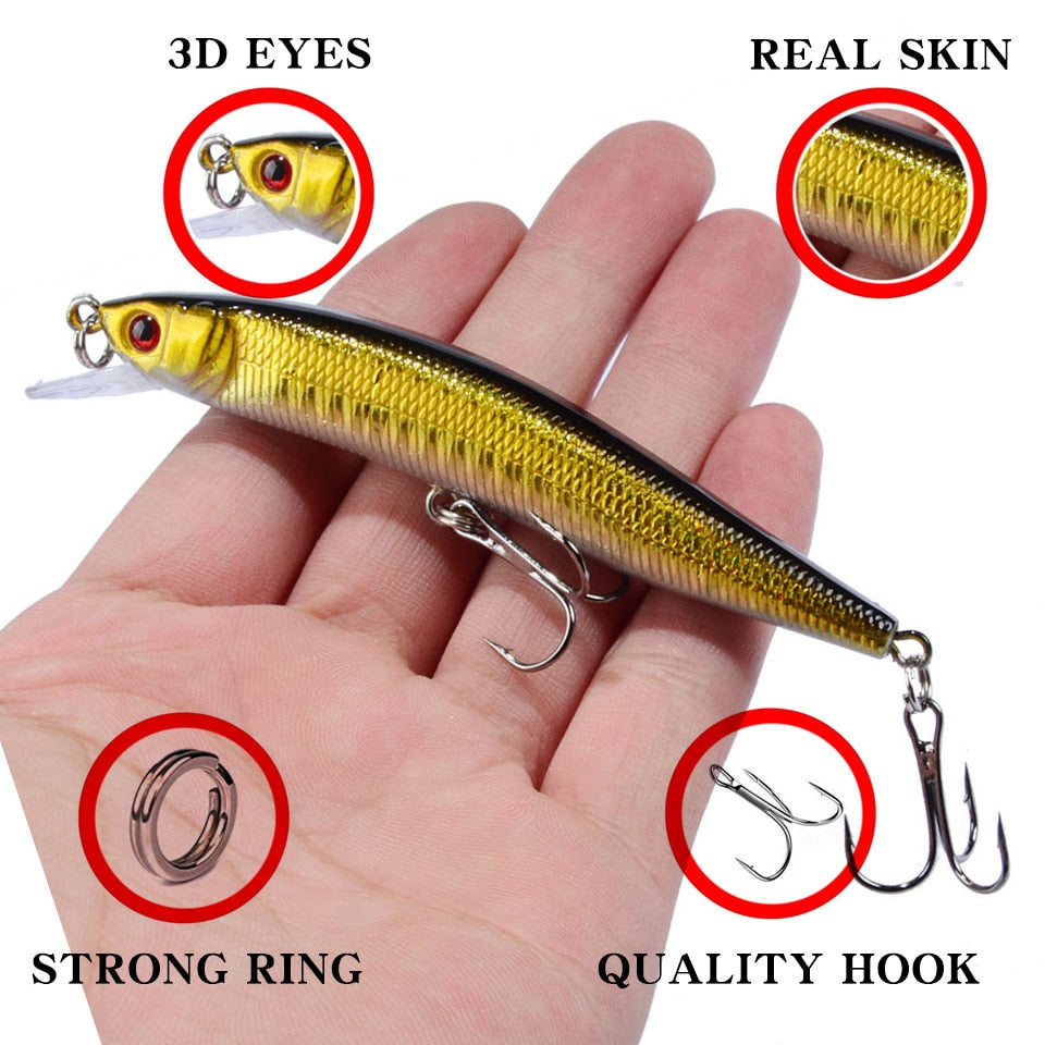 🎣 Summer Sale-50% OFF🐠1PCS Minnow Fishing Lure
