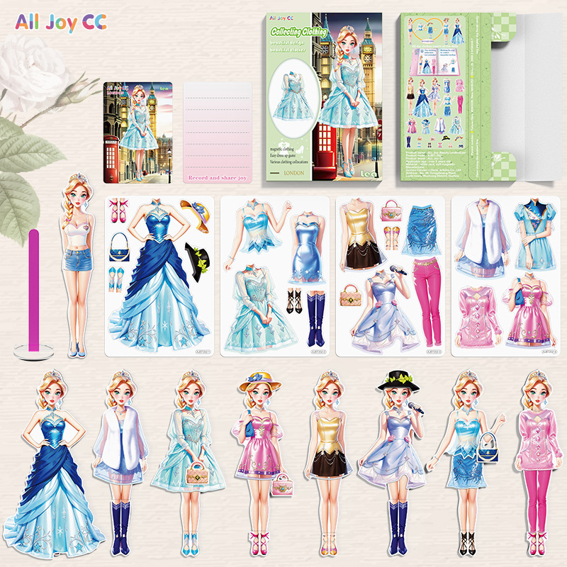 (🌲 Christmas Sale- 49% OFF)2024 New Princess Magnetic Creative Dress Up Stickers