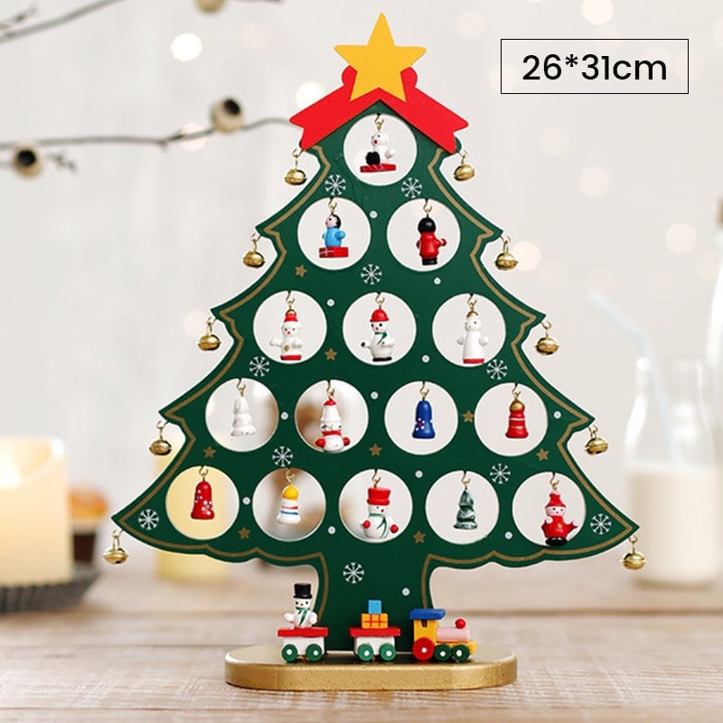 🎅LAST DAY SALE 50% OFF💥DIY Wooden Mini Christmas Tree Set