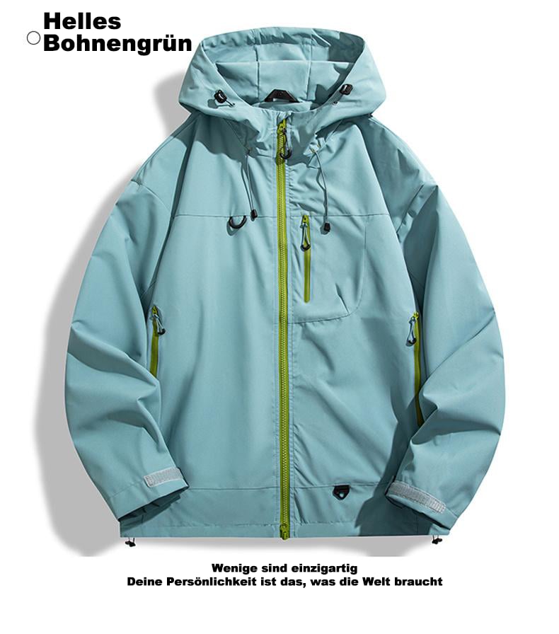 🥾LETZTER TAG 49 % RABATT👔 Wasserdichte Jacke: Wasserdichte Jacke mit 3D-Schnitt – geeignet zum Wandern, Pendeln und für Freizeitausflüge!