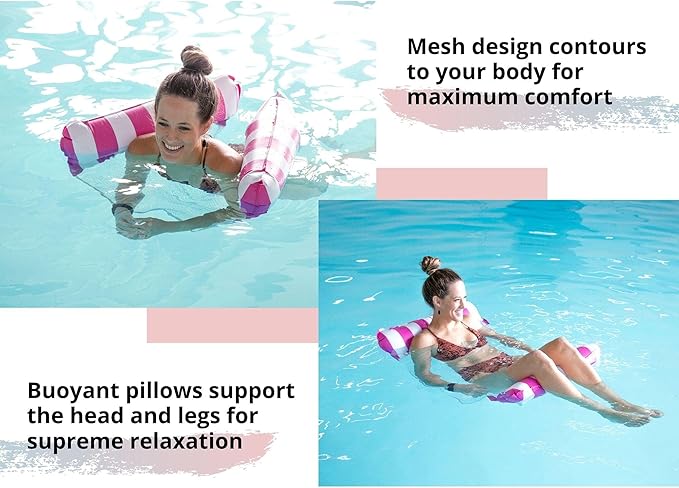 🔥Last Day Promotion 50% OFF🔥Inflatable & Foldable Mesh Pool Float, Pool Hammock Floaties Toy