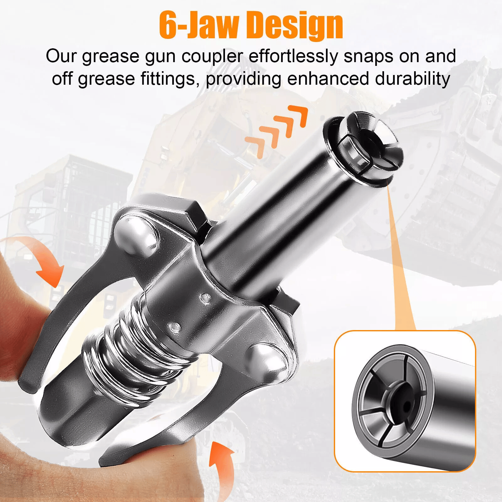 🍂TikTok Fall Mega Sale🎉Double Handle High Pressure Quick Release Grease Coupler