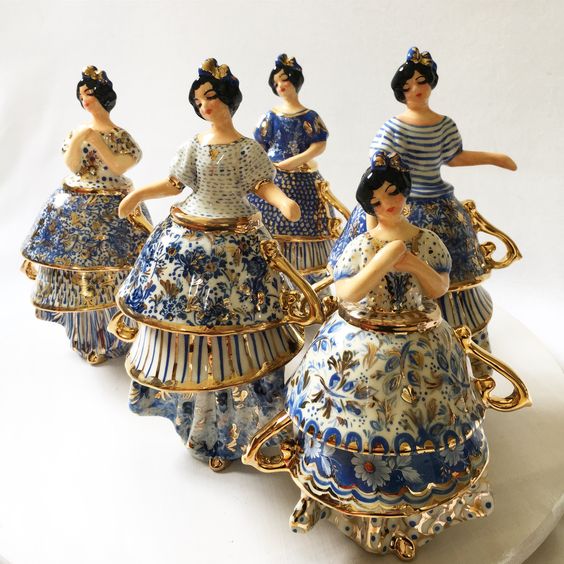 🌺Handmade Elegant Dance Teacups Ladies Series - Ready to Ship