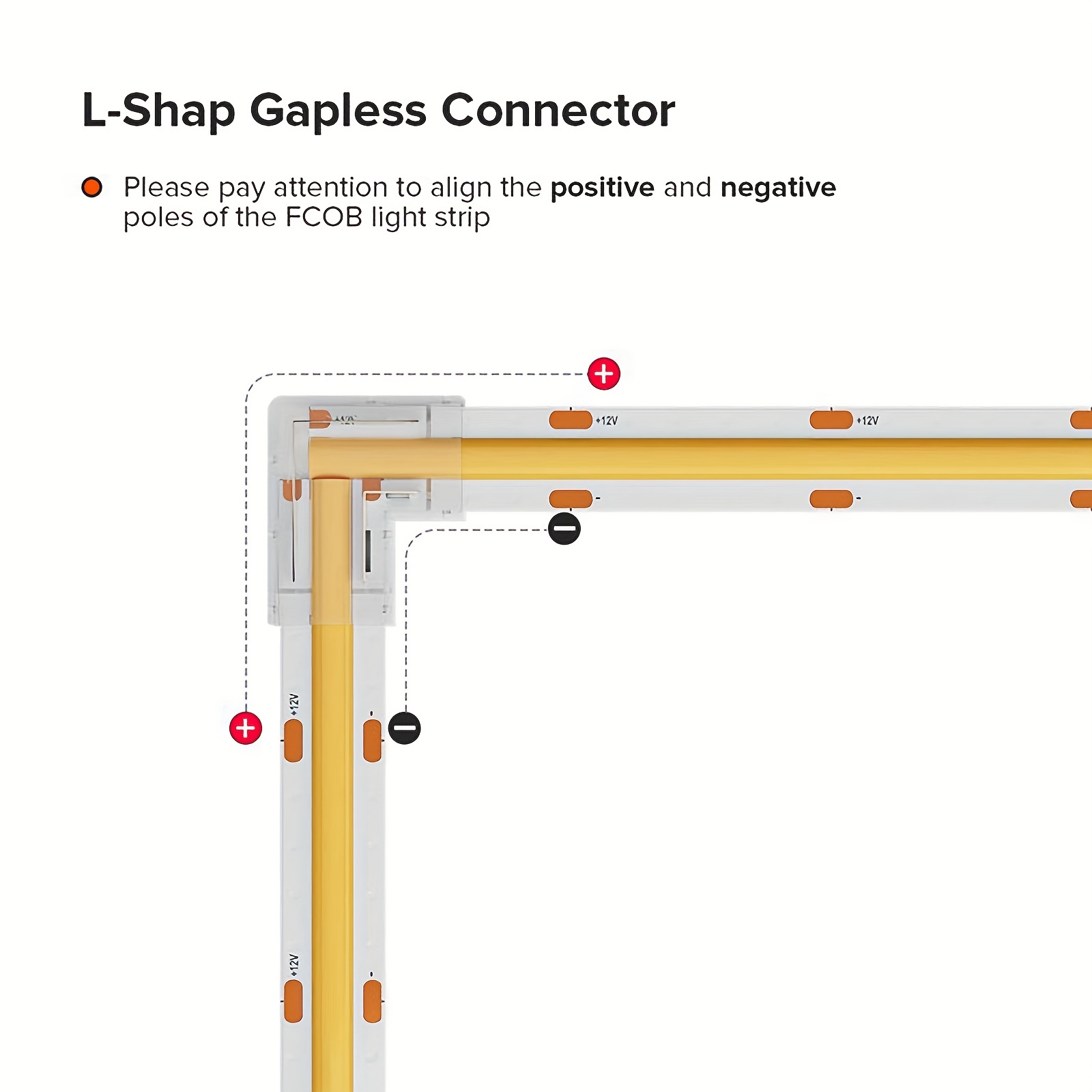COB LED Strip Connectors【No soldering required】