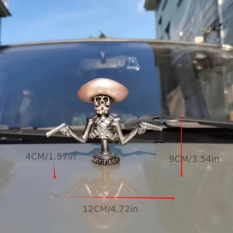 Skull Gunner Hood Ornament