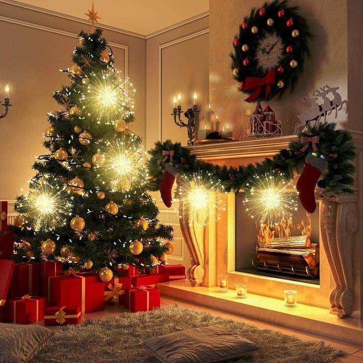 (🎅EARLY XMAS SALE - 50% OFF) 120 Led Starburst Lights With Remote, 8 Modes & Waterproof