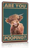 🔥Weekend Special: Up to 49% Off!✨Vintage Highland Cow Tin Sign