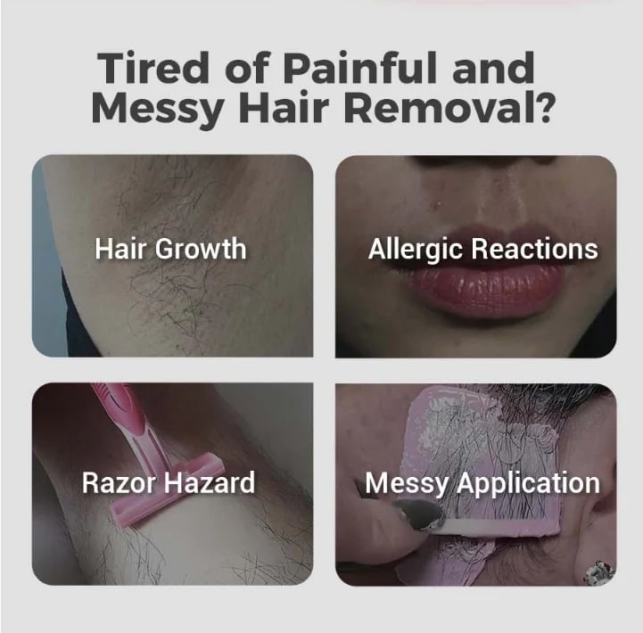 🔥Last Day 50% OFF - Hair Removal Cream Kit for Women⚡BUY 2 GET 1 FREE