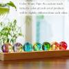 🔥Colorful Crystal Ball Decoration - Glass - Wood - 7 Balls in a Set