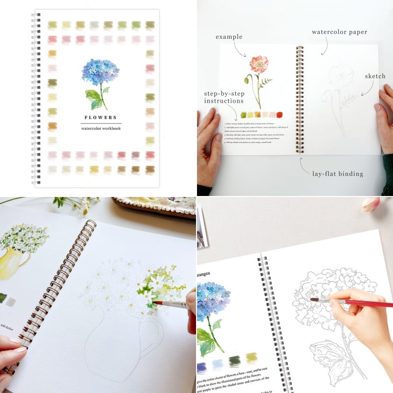 ⏰Children's Day Sale 60% OFF🖼️Beginner-Friendly💝Watercolor Workbook
