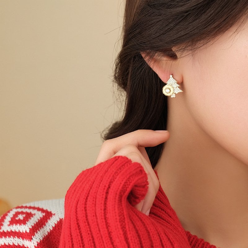 🎄 CHRISTMAS PRE SALE - Rotatable Christmas Tree Earrings - BUY 2 FREE SHIPPING 🎄