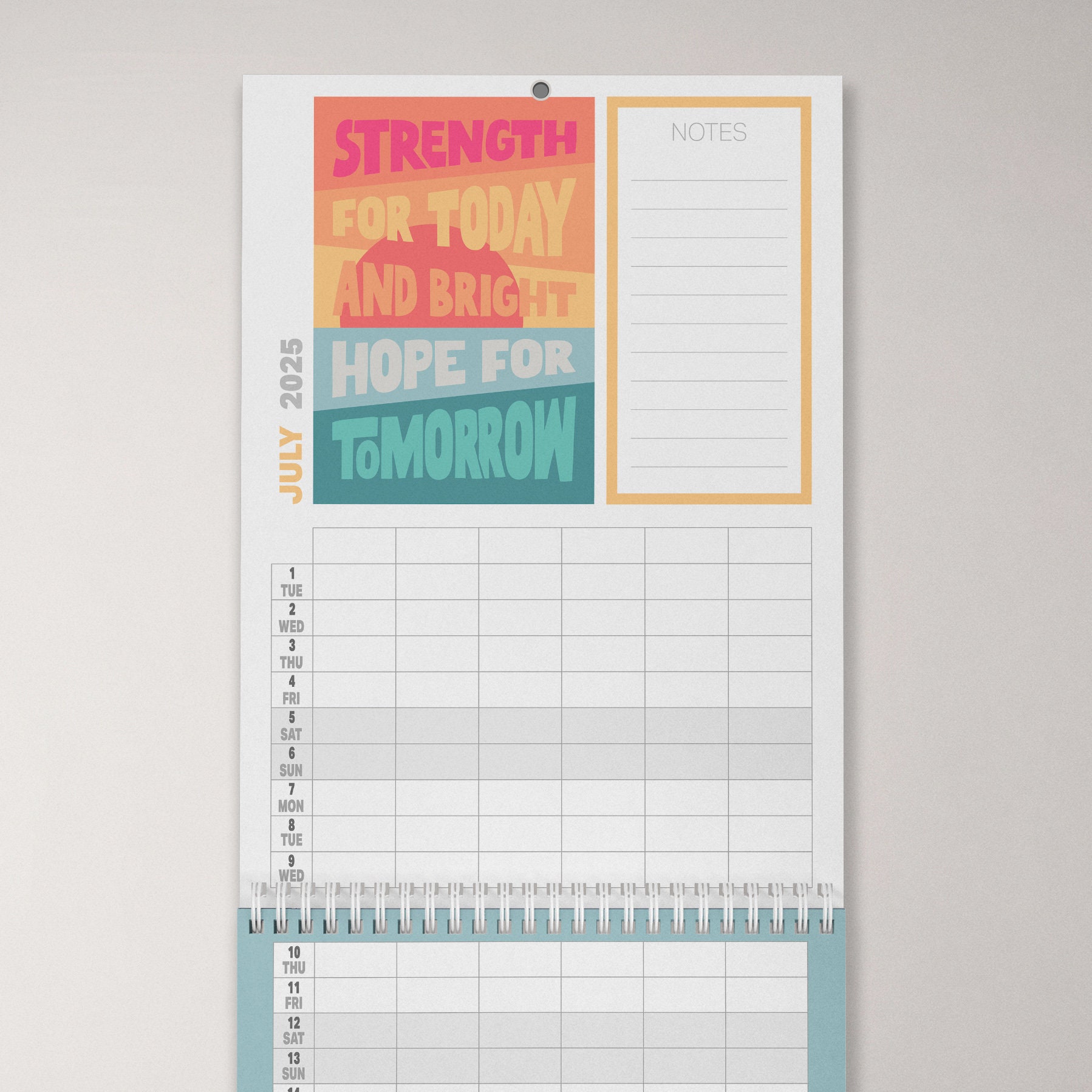 2025 Christian Calendar | Bible Verse Wall Calendar