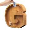 (🔥Last Day Promotion- SAVE 70% OFF)Large Personalized Wooden Alphabet Piggy Bank-Buy 2 Get VIP Shipping
