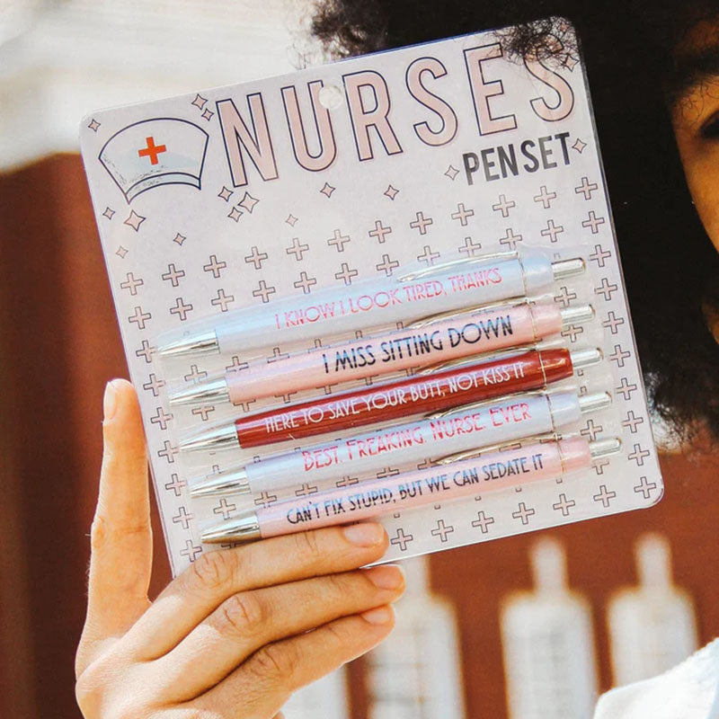 Funny Nurses Pens Set (set of 5), Buy 3 Sets Free Shipping