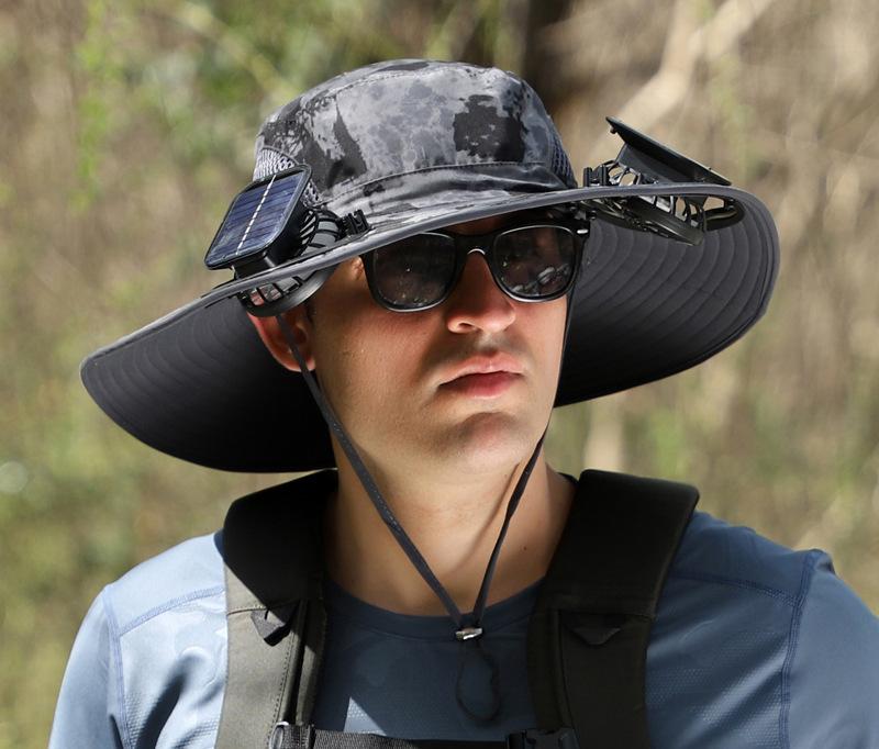 🎁Best father‘s Day Gifts❤2025 New Ultralight Solar Fan Sun Hat 🌞– Lighter Than a Baseball!⚾(Only 11oz)