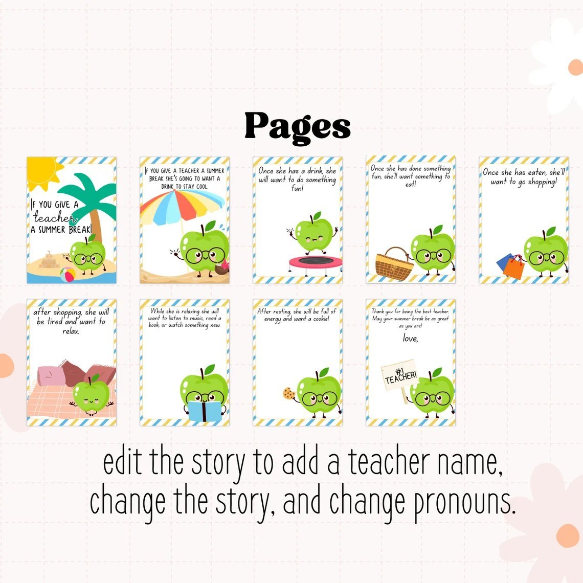 🔥LAST DAY 50% OFF-🎄Christmas card book-👩‍🏫If You Give a Teacher A Cookie Book📚