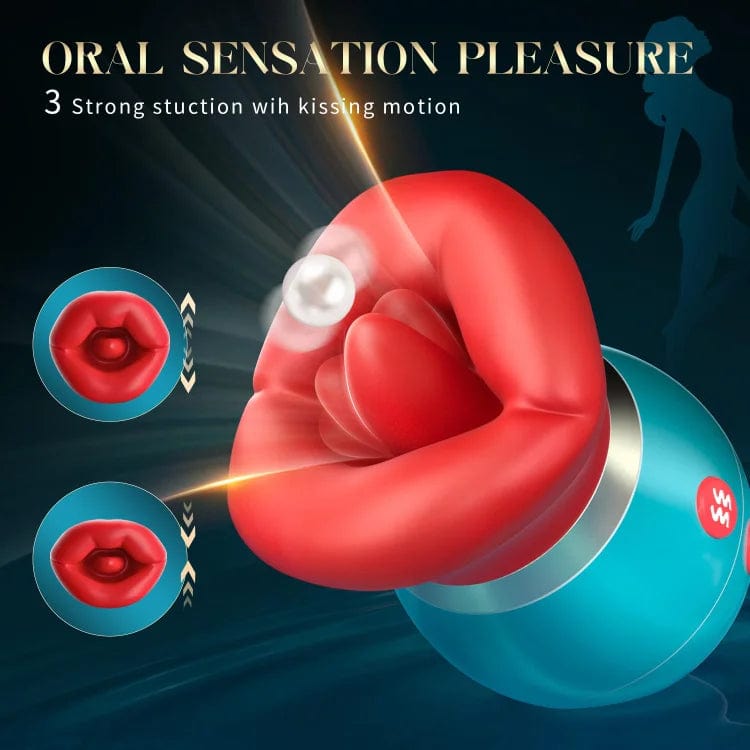 3 in 1 App Remote Control Big Mouth Vibrator With 360° Tongue Licking & Sucking & Vibrating