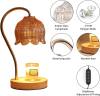 GEEZO Fragrance Candle Warmer Lamp with 2 Bulbs Electric Candle Warmer with Timer & Dimmer for Home Decor