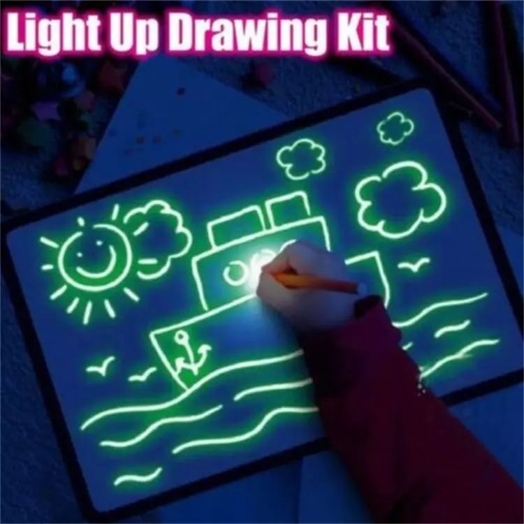 🎁2023-Christmas Hot Sale🎁🌟Magic LED Light Drawing Pad - Release the Creativity of Children!☀ - 50% OFF