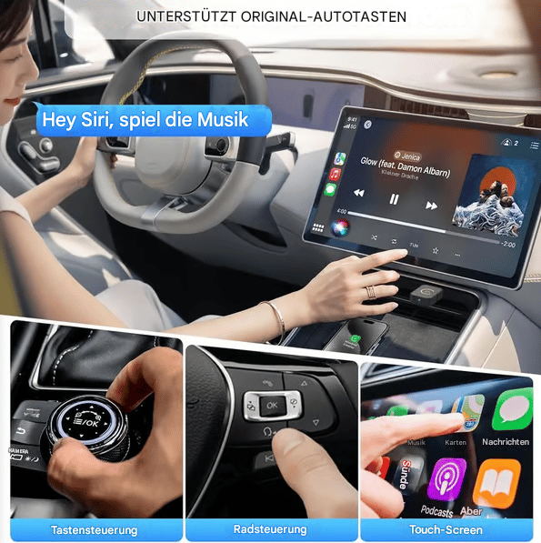 ✨Letzter Tag 49 % Rabatt🔥Mini-Kabelloser CarPlay-Adapter