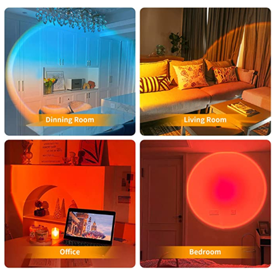 (🎄Christmas Big Sale -50% OFF)16 Colors Sunset Lamp Projector,Free Shipping